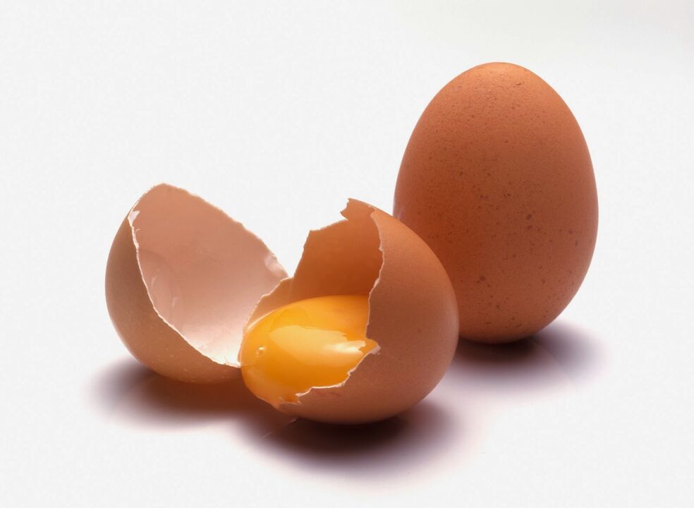 Ovos de galiña para a potencia masculina